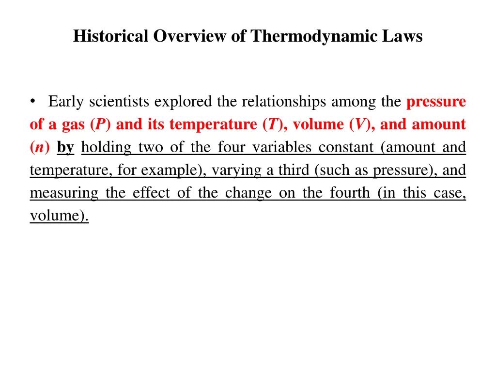 historical overview of thermodynamic laws