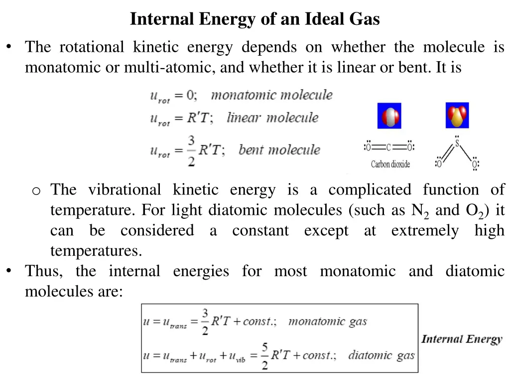 internal energy of an ideal gas 1