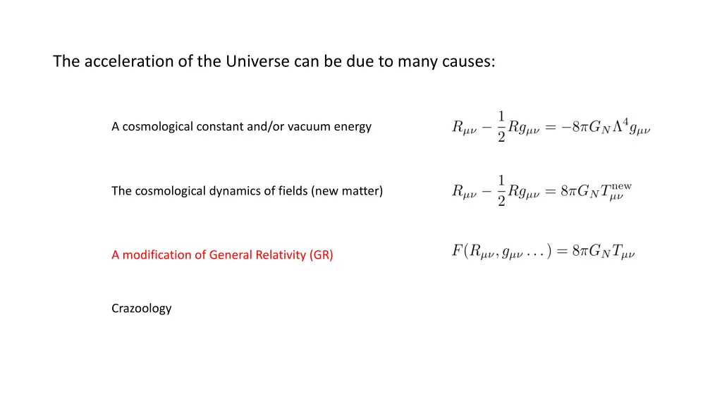 the acceleration of the universe 2