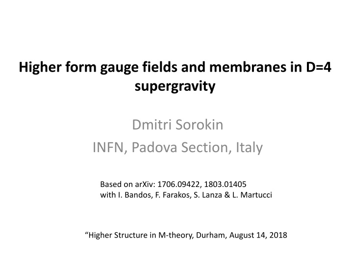 higher form gauge fields and membranes