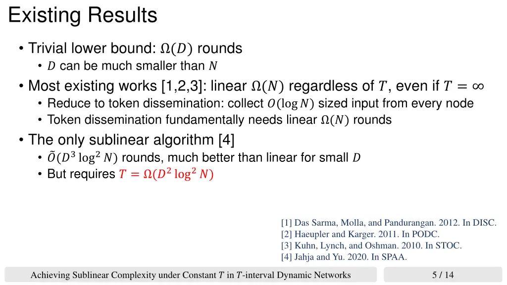 existing results