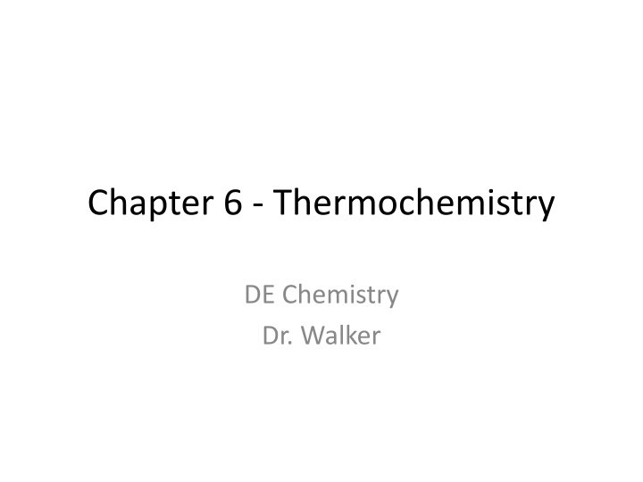 chapter 6 thermochemistry