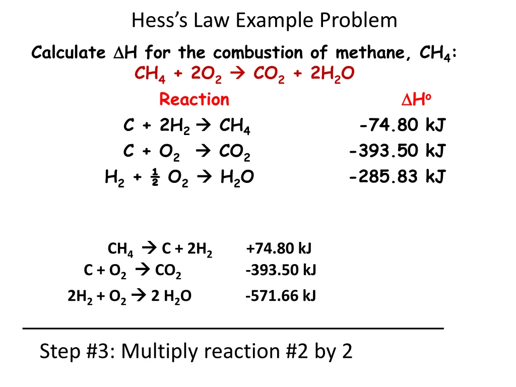 hess s law example problem calculate 1