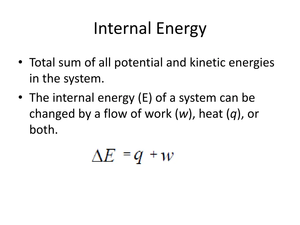 internal energy