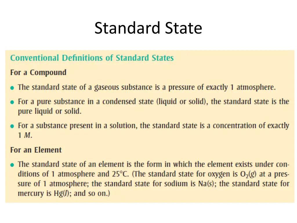 standard state