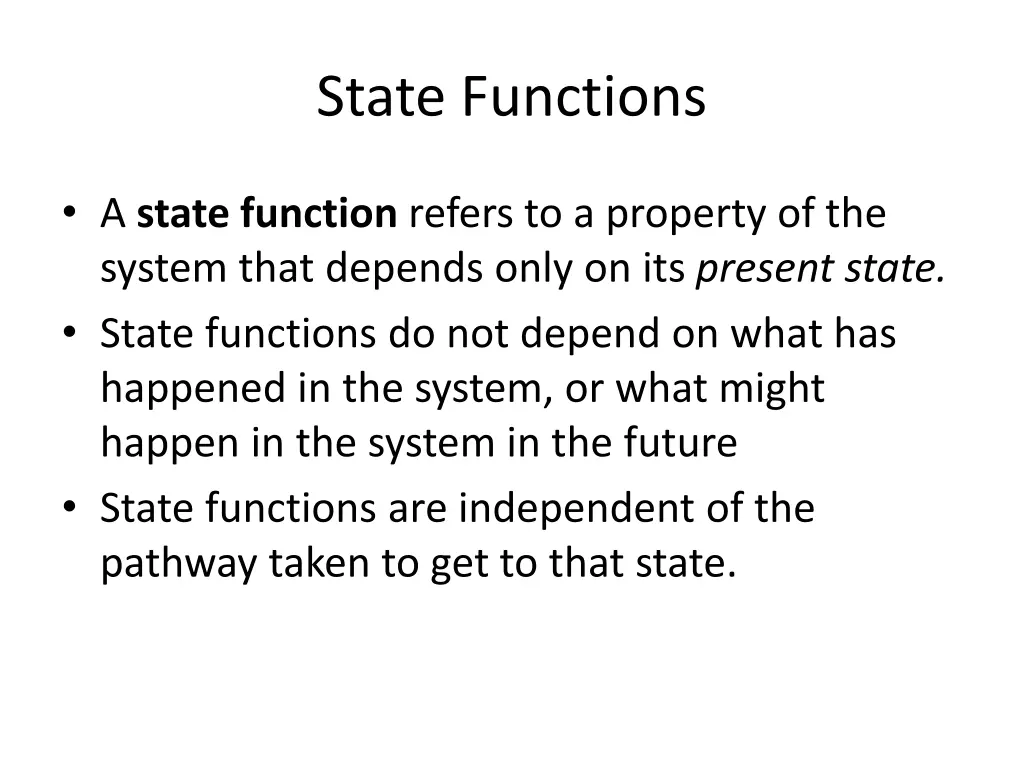 state functions