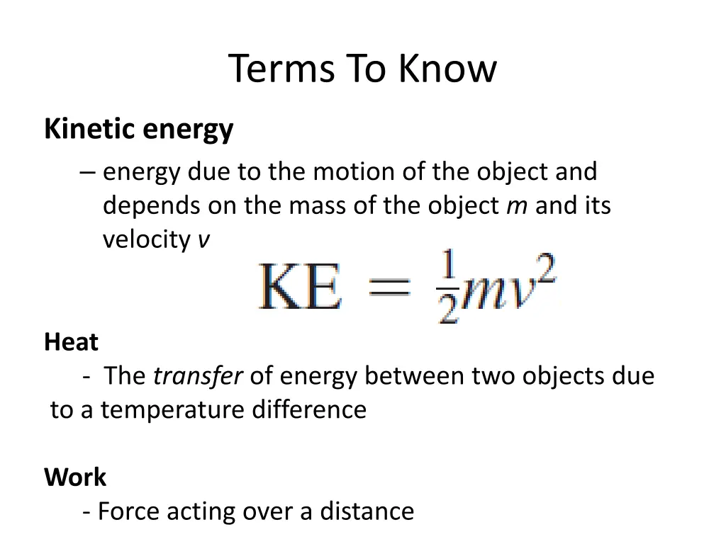 terms to know 1