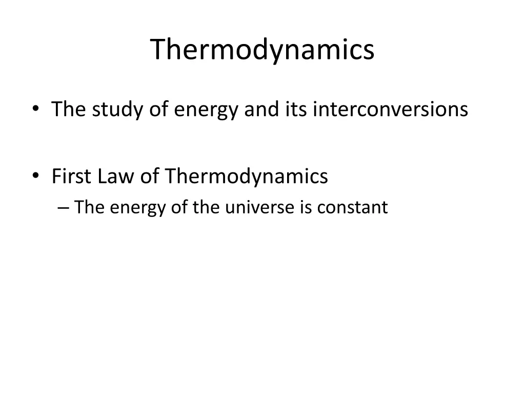 thermodynamics