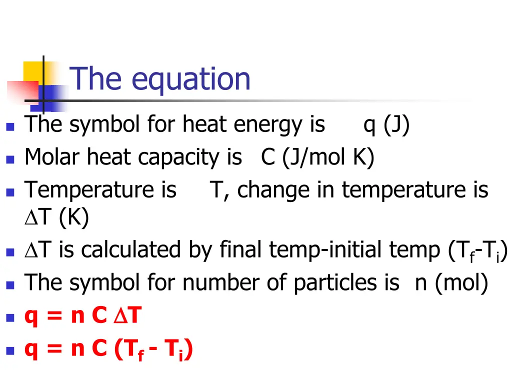 the equation