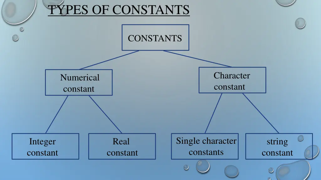 types of constants