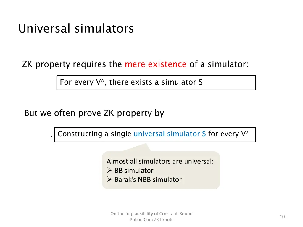 universal simulators