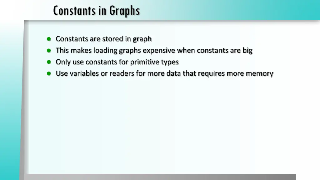 constants in graphs