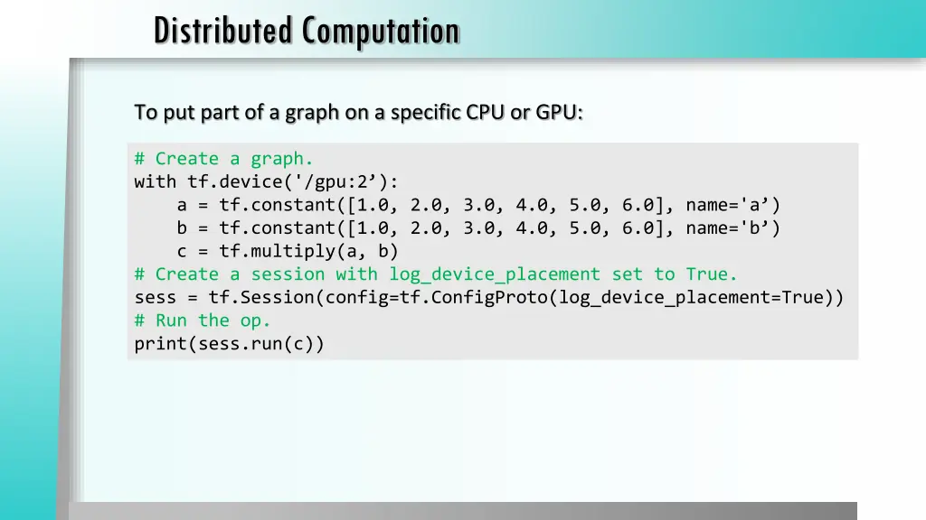 distributed computation