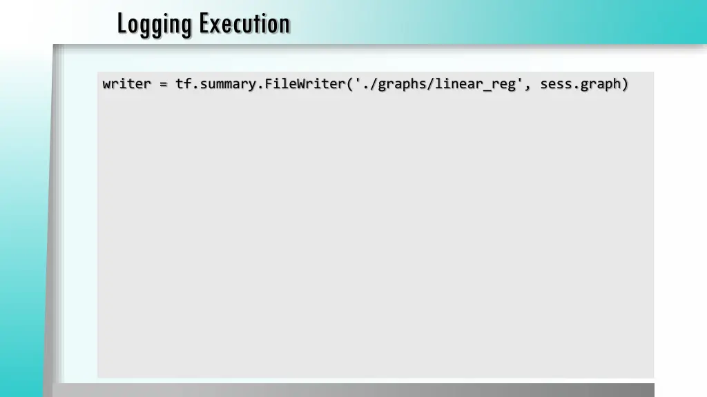 logging execution