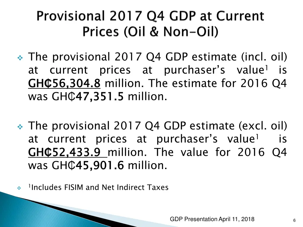 the provisional 2017 q4 gdp estimate incl