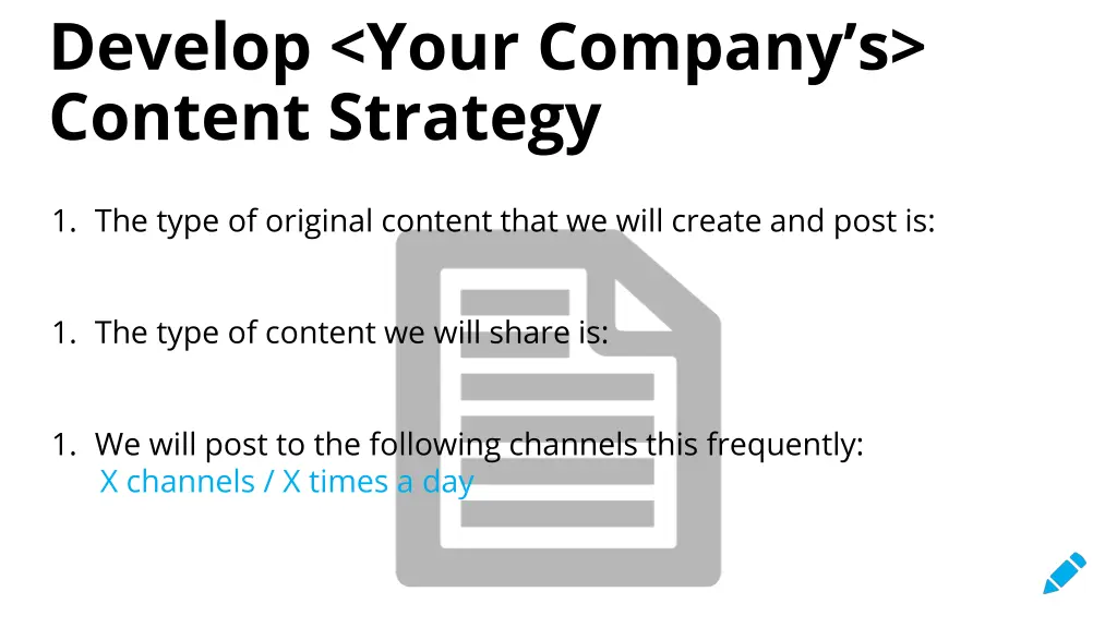 develop your company s content strategy