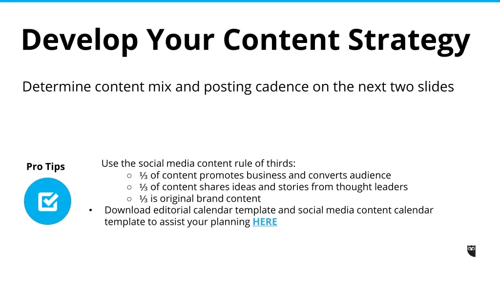 develop your content strategy