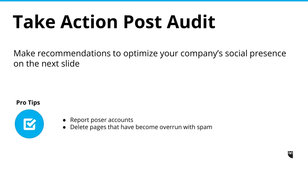 take action post audit