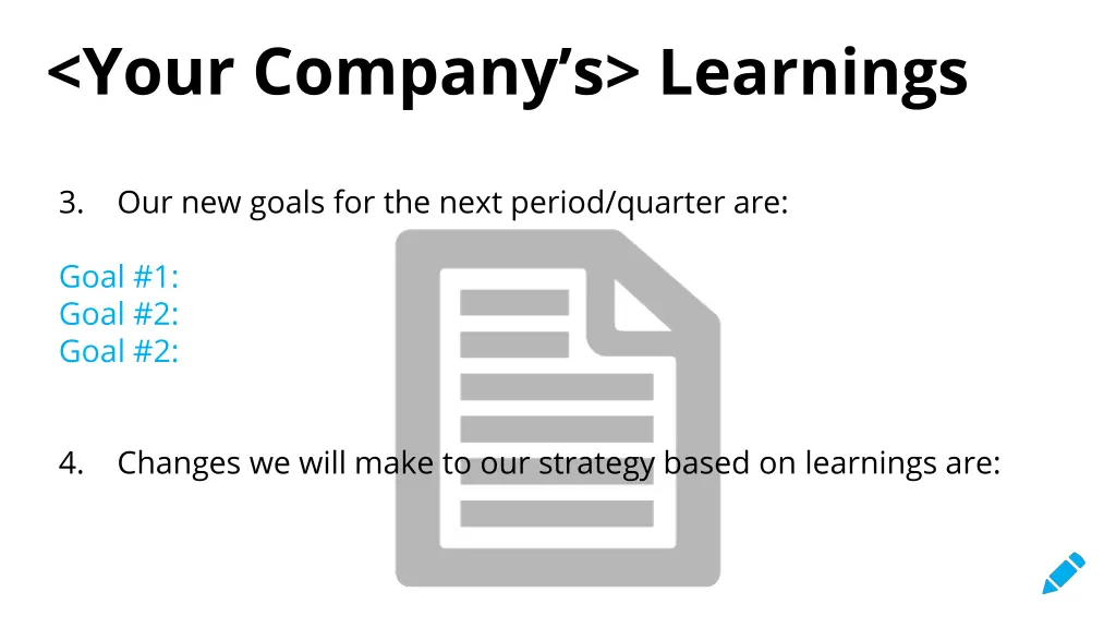 your company s learnings 1