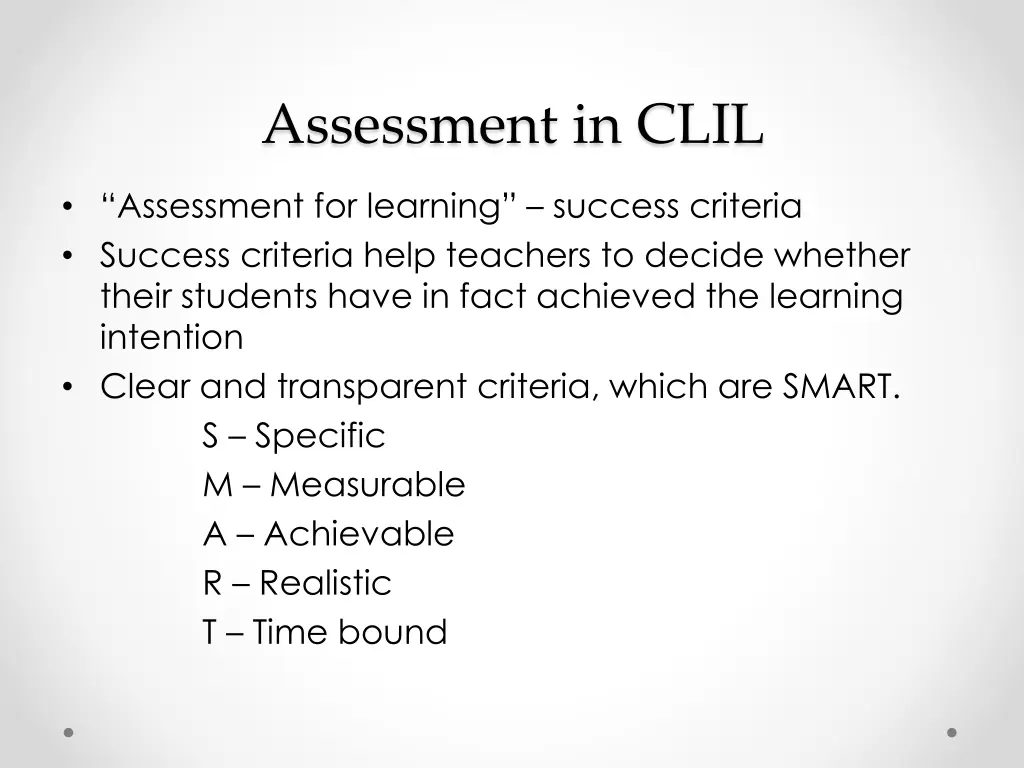 assessment in clil