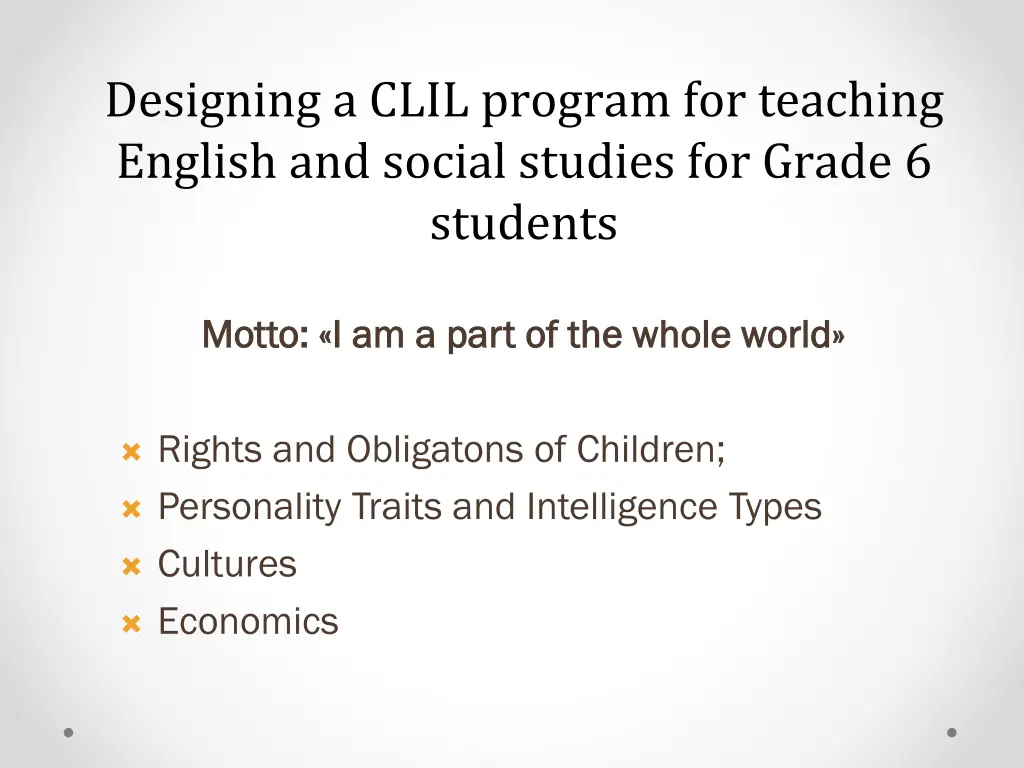 designing a clil program for teaching english 1