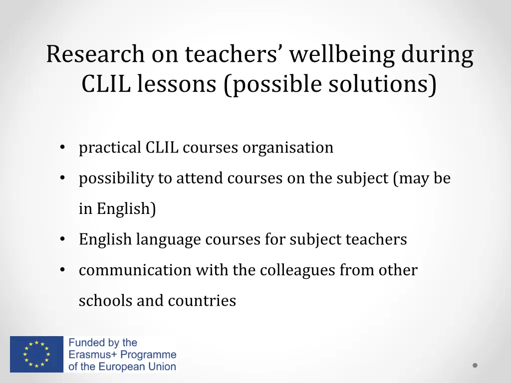 research on teachers wellbeing during clil 2