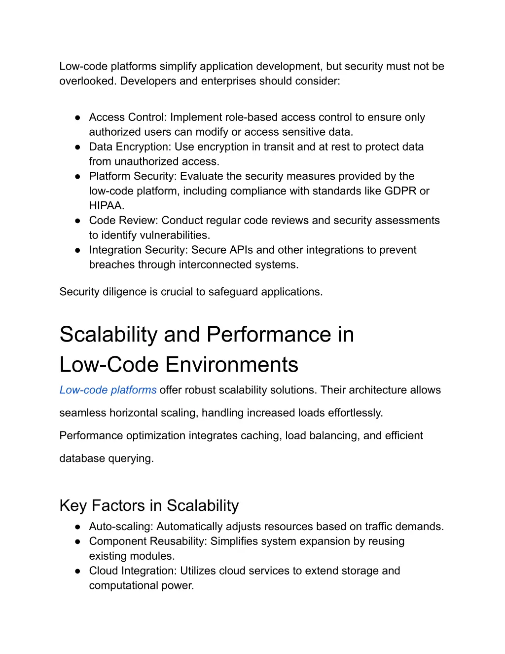 low code platforms simplify application