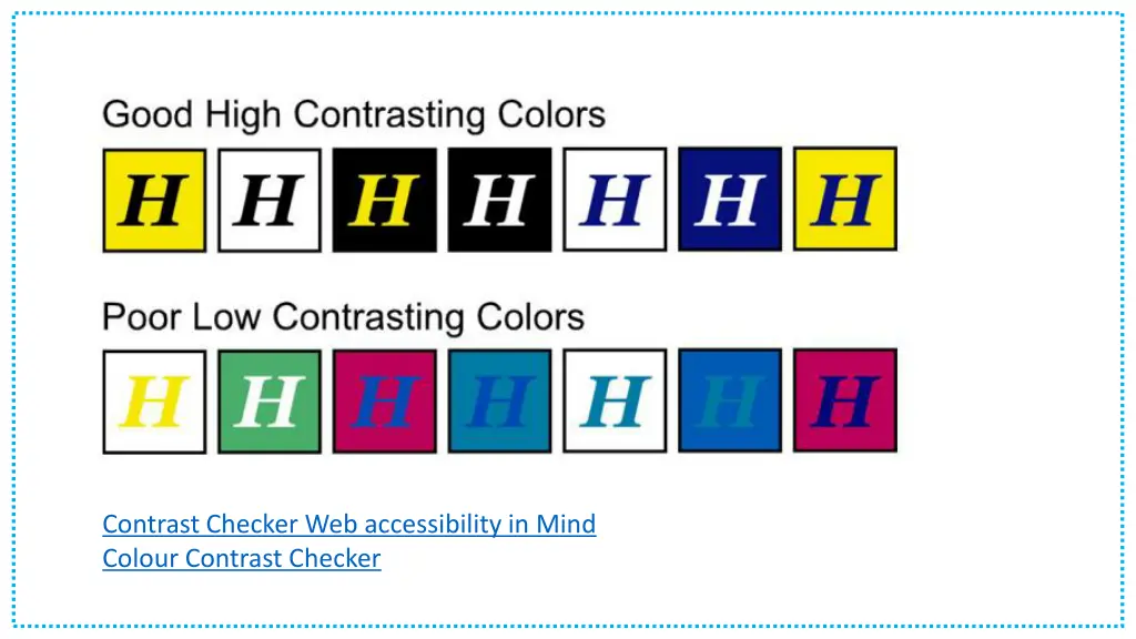 contrast checker web accessibility in mind