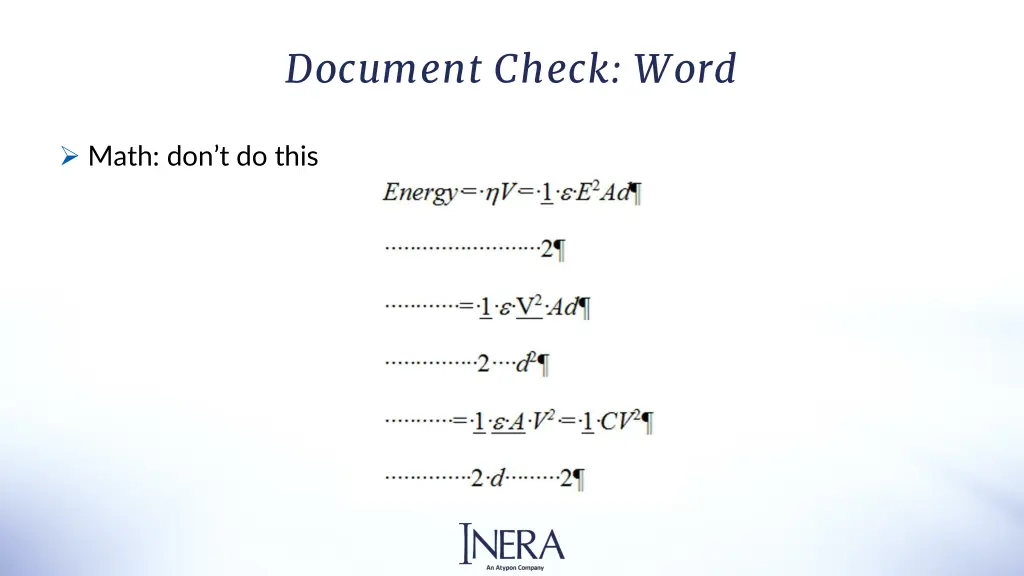 document check word 10