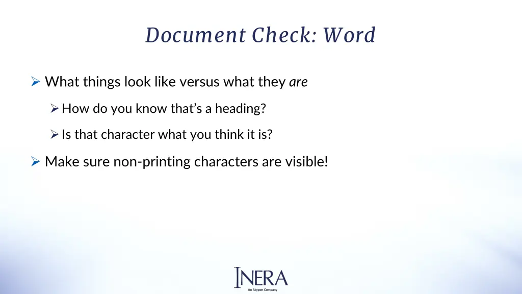 document check word