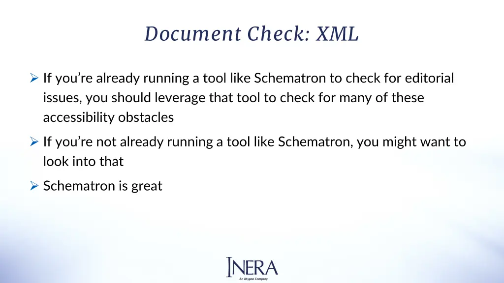 document check xml