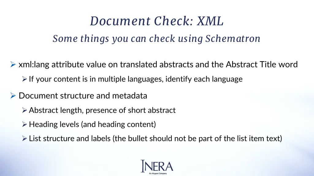 document check xml some things you can check 1