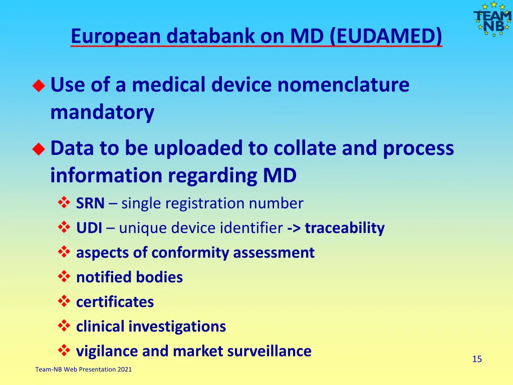 european databank on md eudamed