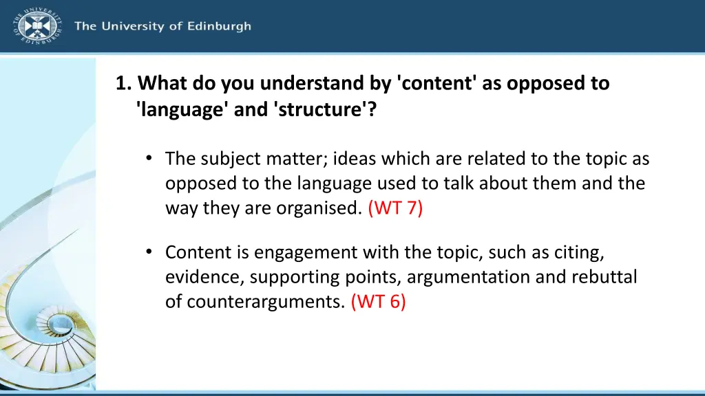 1 what do you understand by content as opposed