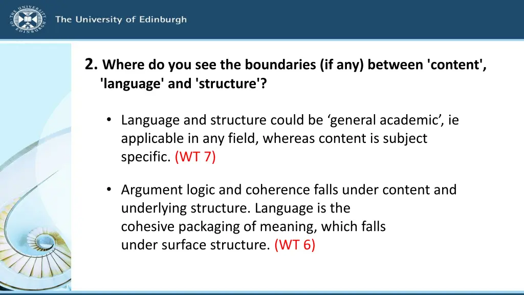 2 where do you see the boundaries if any between