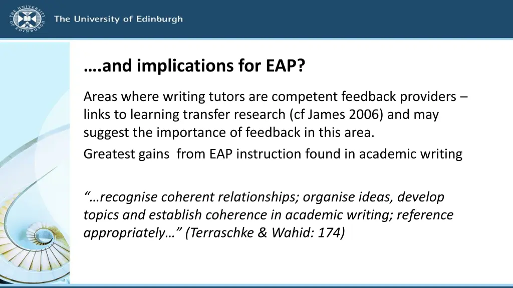 and implications for eap