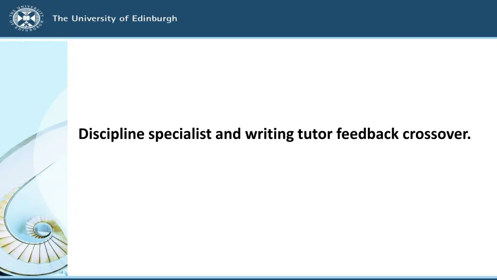 discipline specialist and writing tutor feedback