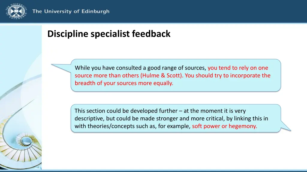 discipline specialist feedback 1