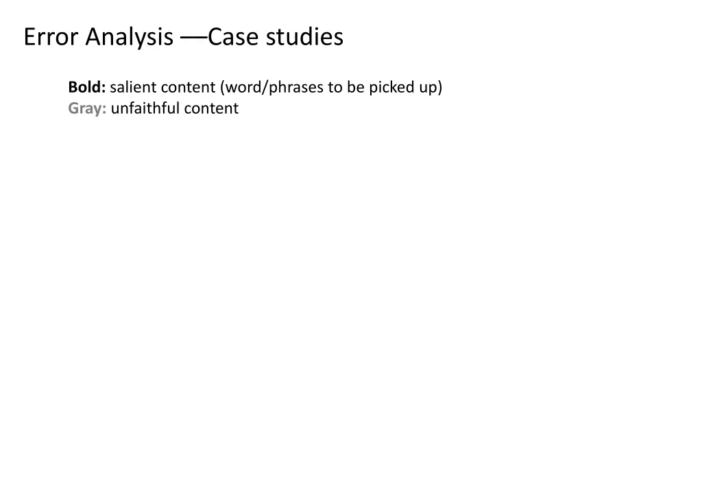 error analysis case studies