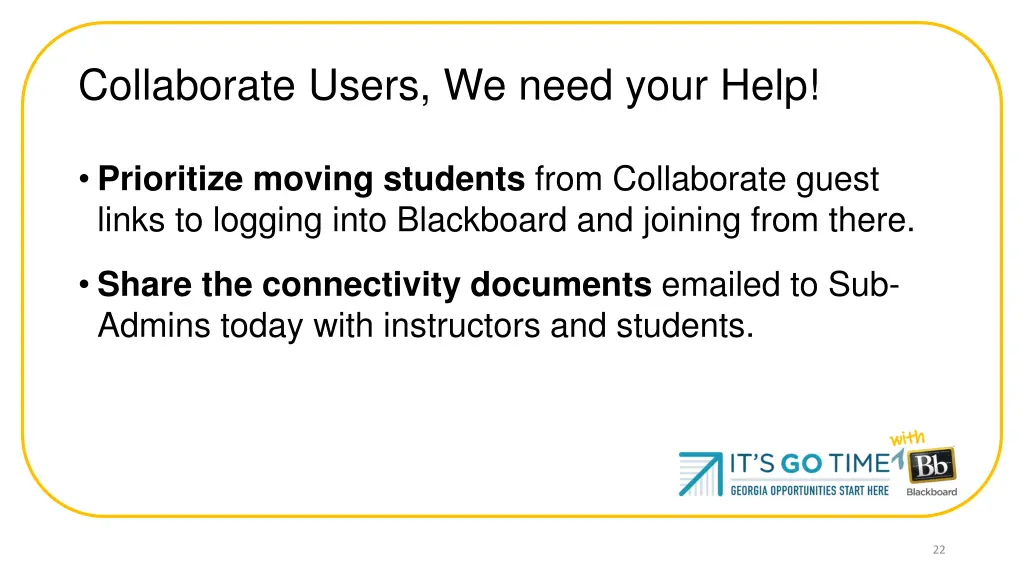 collaborate users we need your help