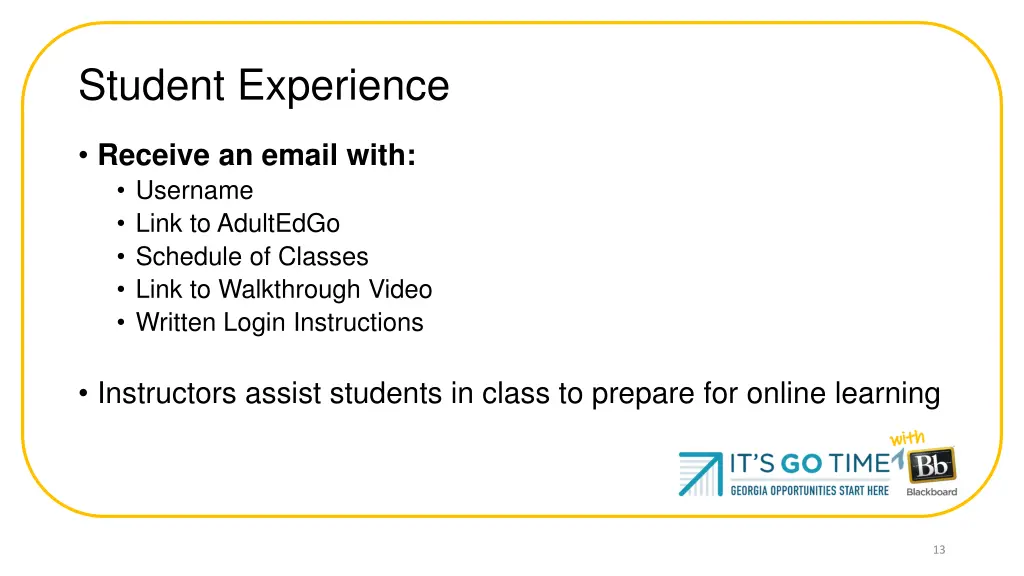 student experience