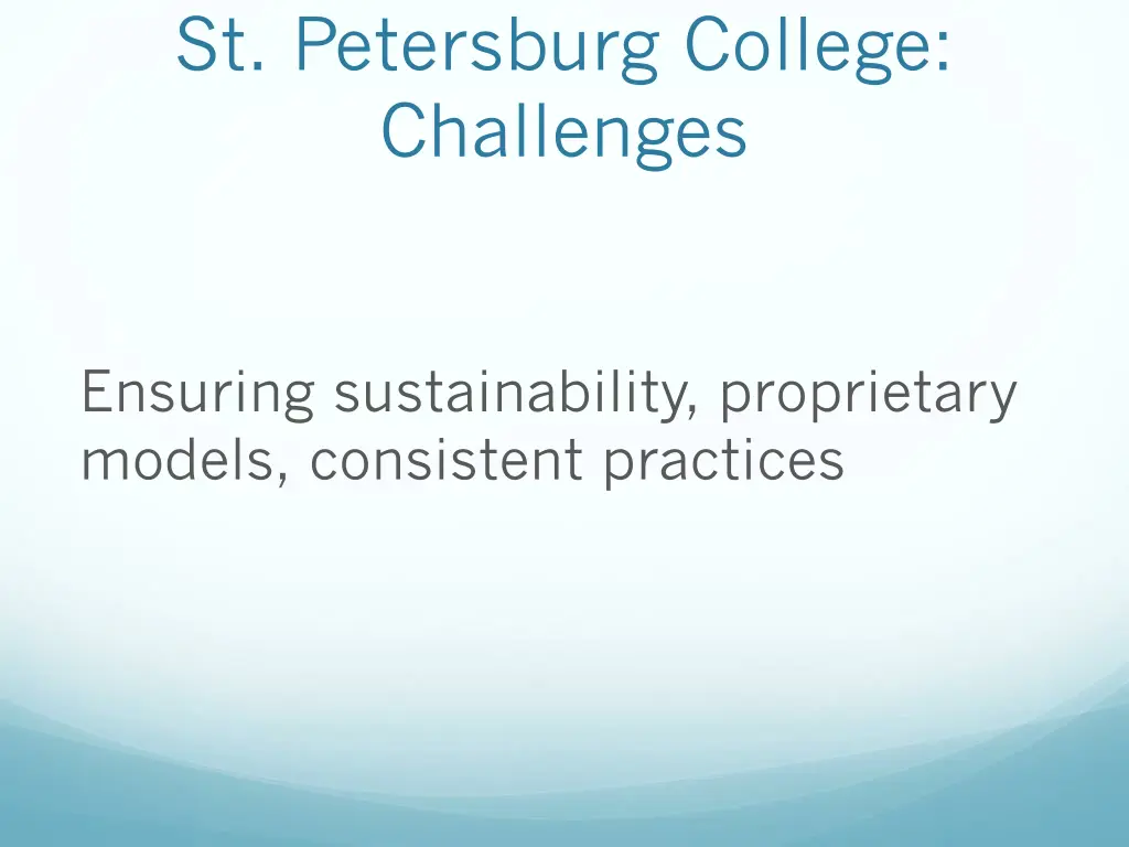 st petersburg college challenges