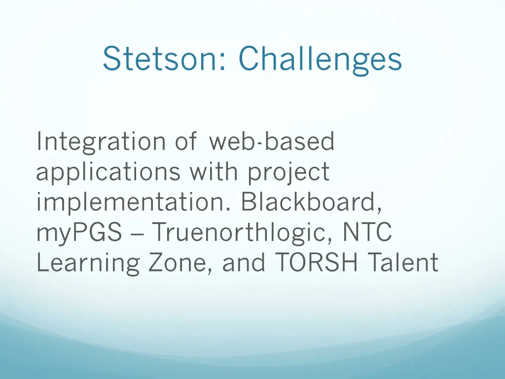 stetson challenges