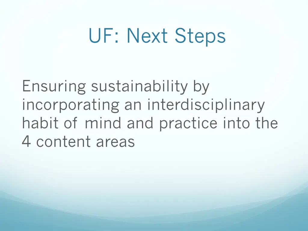 uf next steps