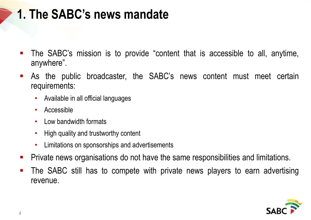 1 the sabc s news mandate