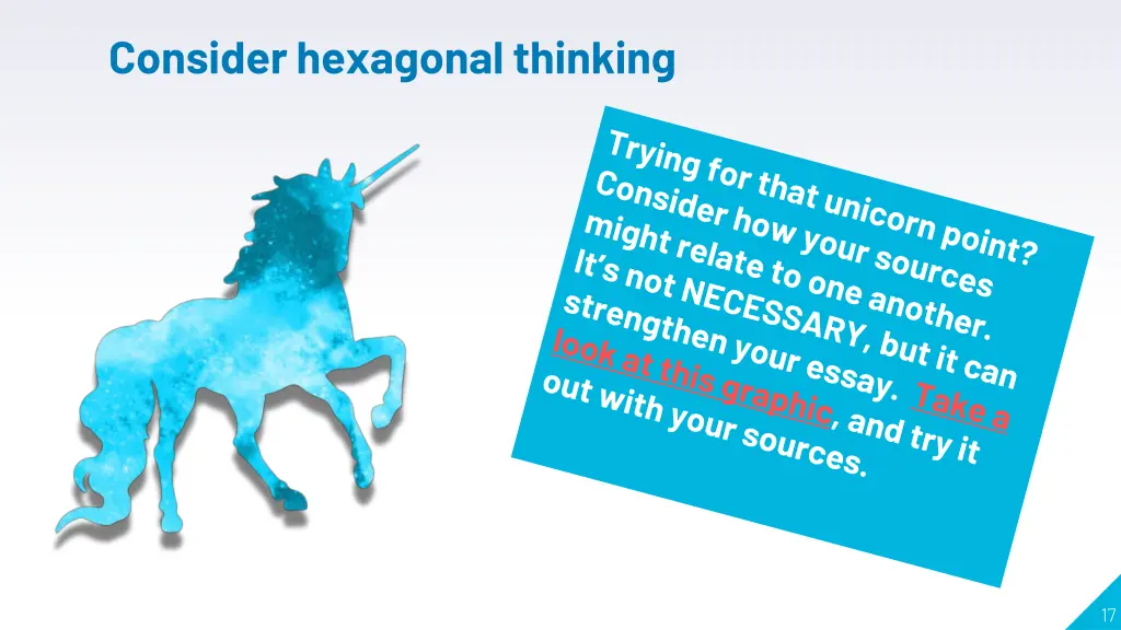 consider hexagonal thinking