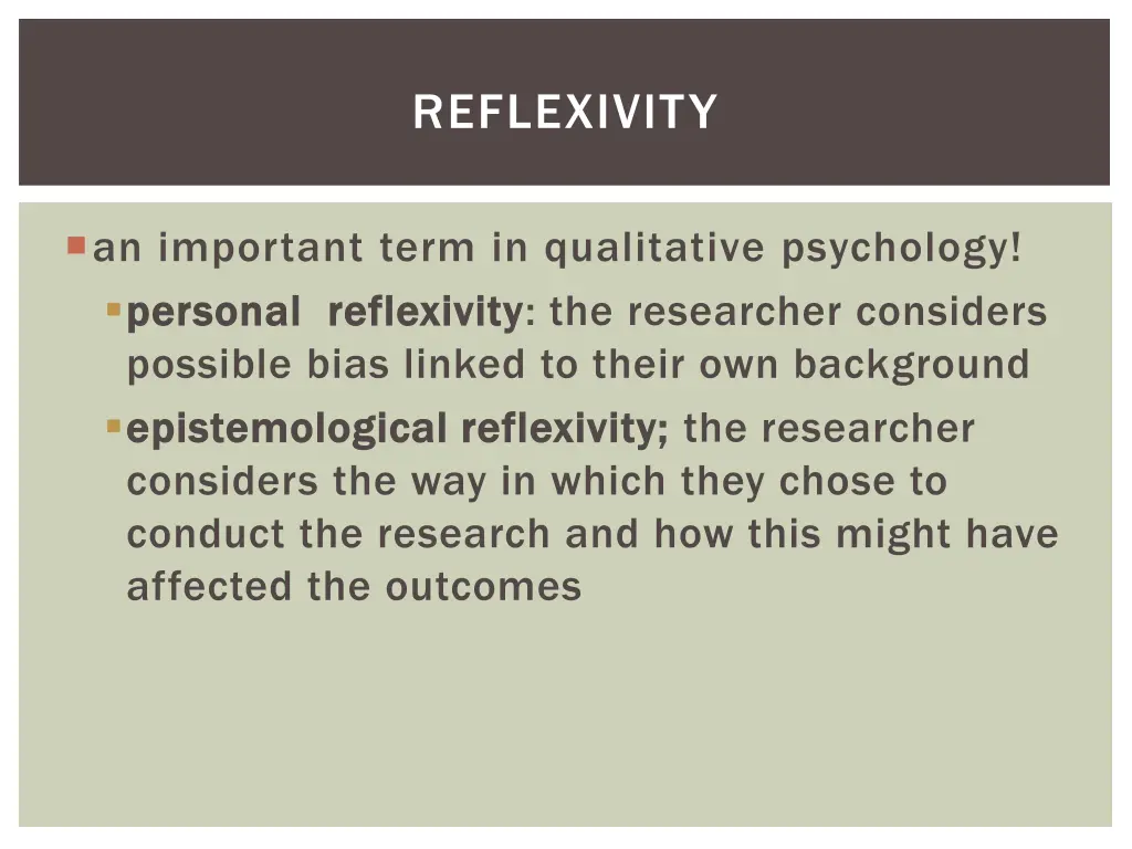 reflexivity