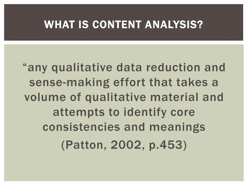 what is content analysis what is content analysis 1