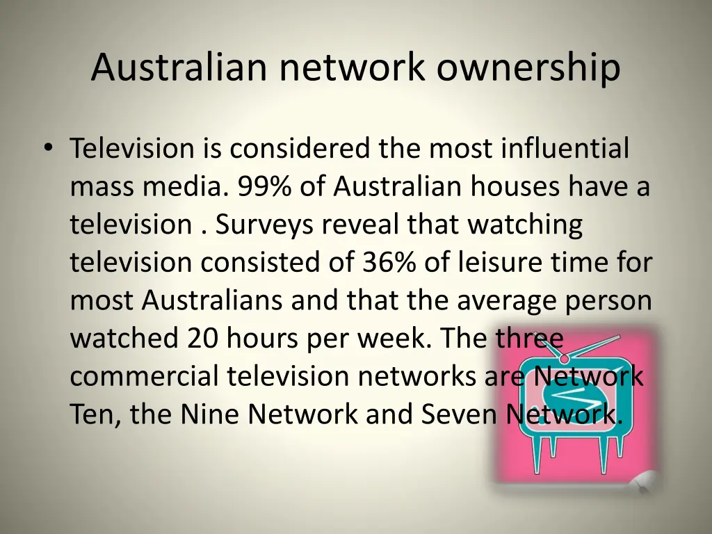 australian network ownership