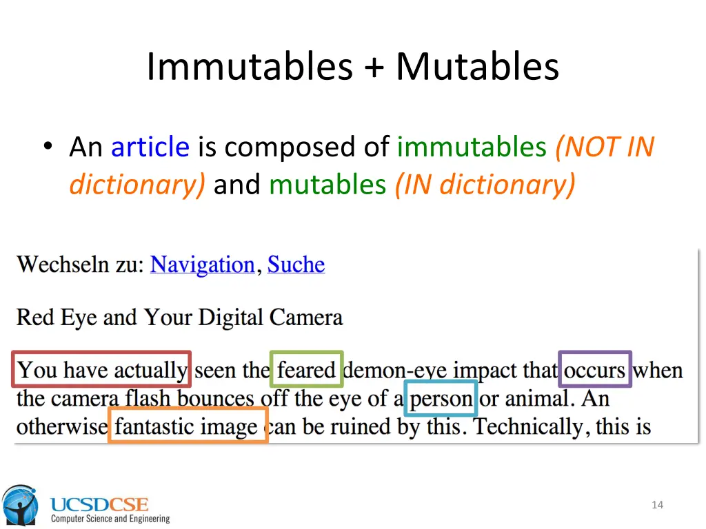 immutables mutables